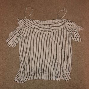 White striped shirt
